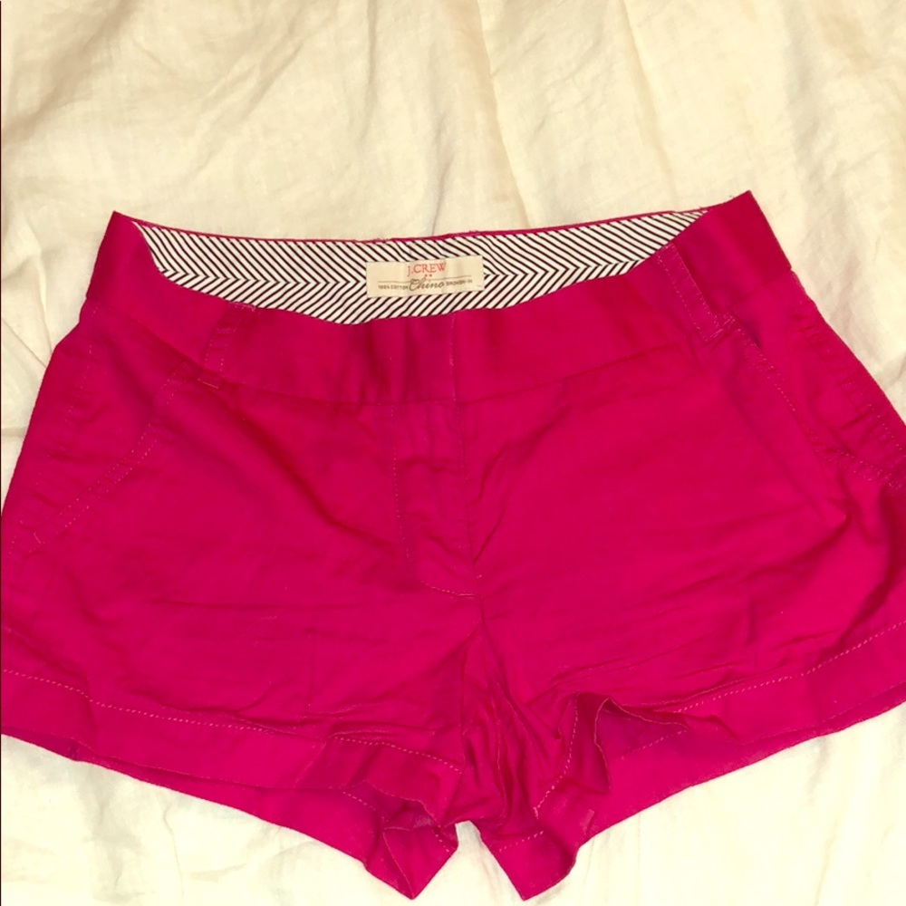 JCrew Dark Pink Chino Short